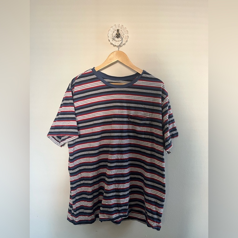 Levi's Vintage Men’s Multicolor Striped Short Sleeve Tee